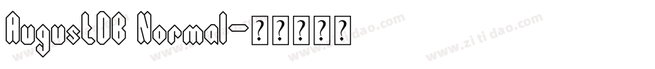 AugustDB Normal字体转换